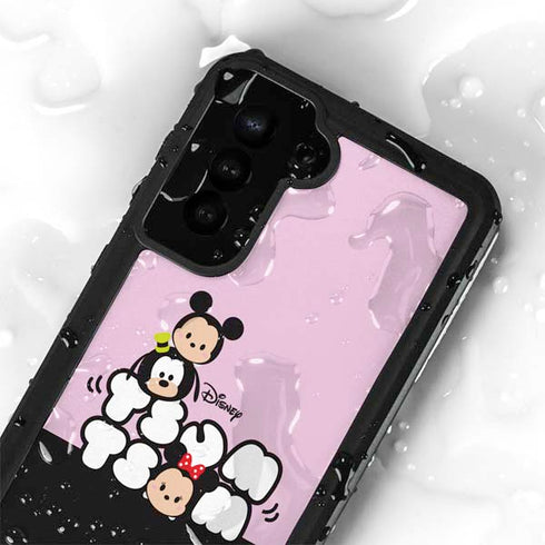 Disney Tsum Tsum Goofy Mickey and Minnie Galaxy S24 Plus Waterproof Case